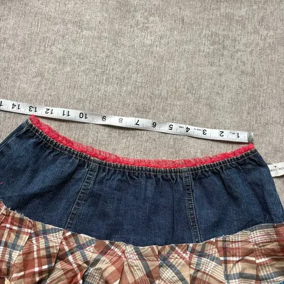 NWT Denim Patchwork Mini Skirt - Picture 5 of 6